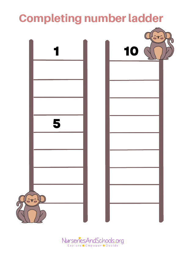 Completing number ladder