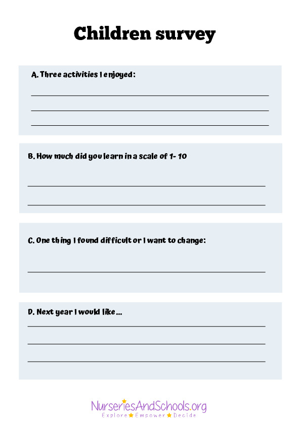 Children survey