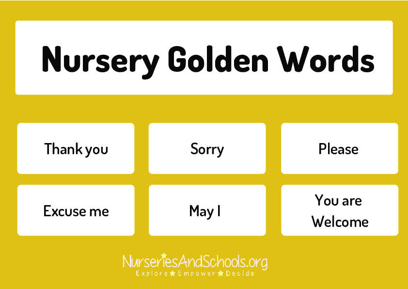 Nursery Golden Words - Kind words