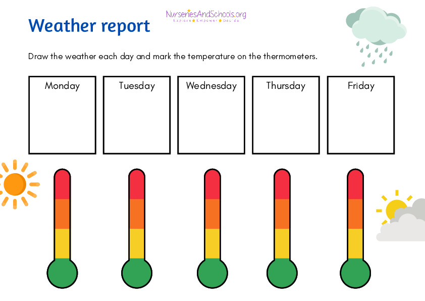 Weather report fun activity