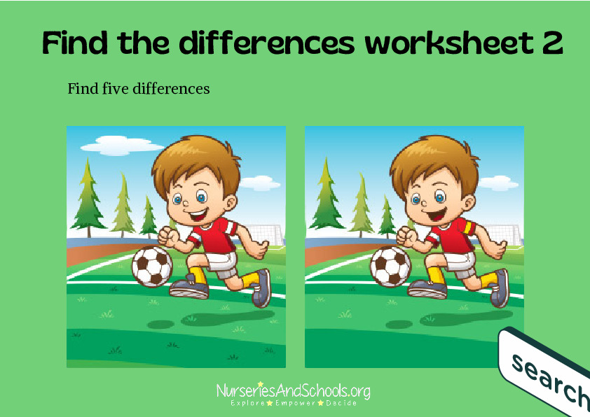 Find the differences worksheet 2