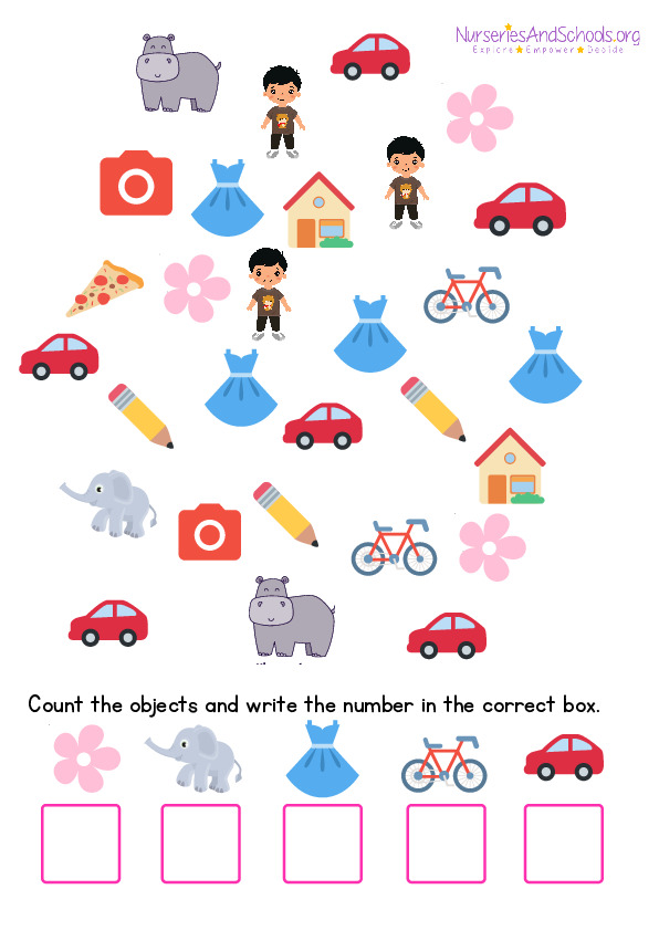 Counting objects- fun activity