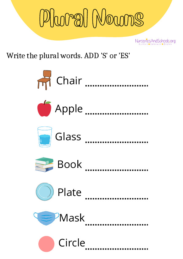 Plural nouns - Fun English activity