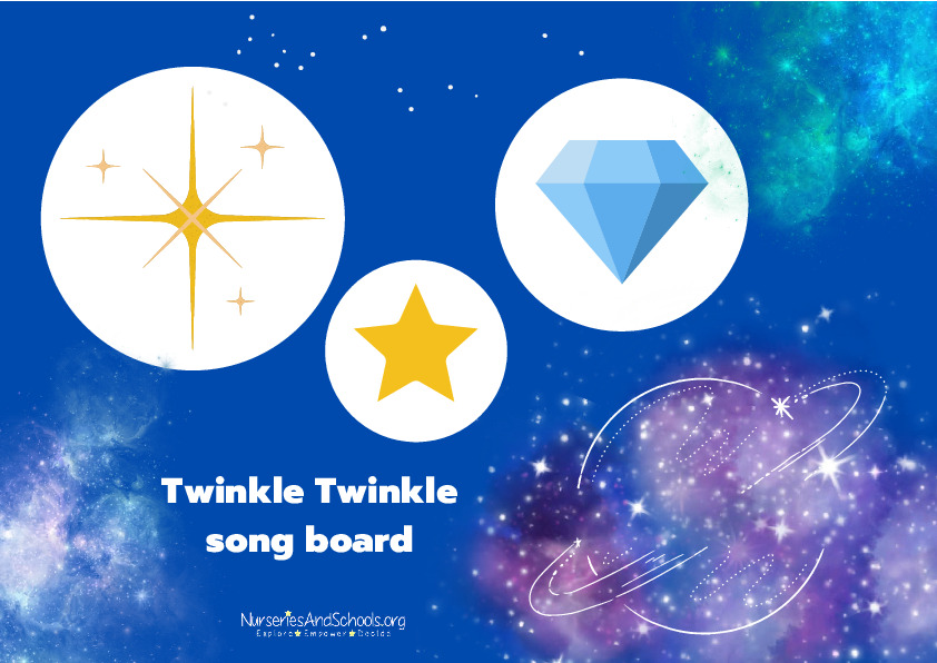 Twinkle Twinkle song board - phonics