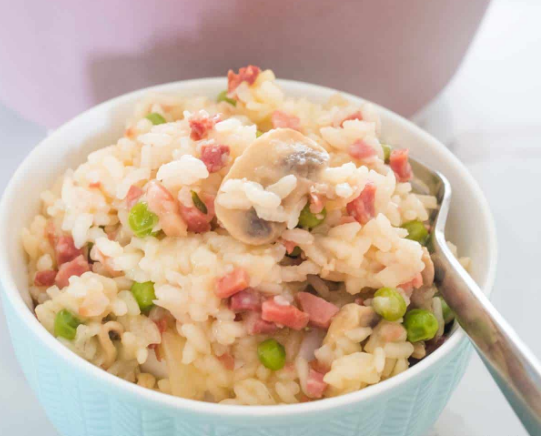 Bacon and Mushroom Risotto