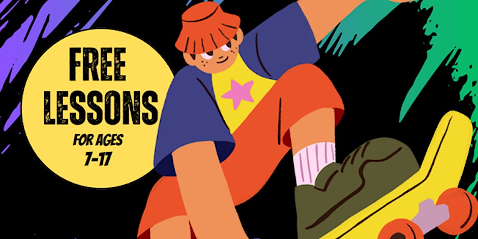 Free Skateboarding lesson for kids